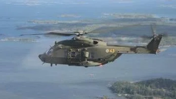 lyft för F 21. Nio helikopter 14 kommer att placeras vid F 21 i Luleå. Dagens 80 anställda ökar samtidigt till 120. Foto: Försvarsmakten