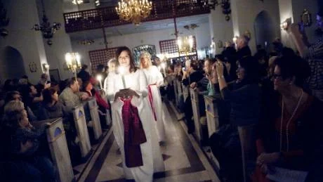 FYLLD. Domkyrkan i Luleå var fylld till sista plats under kröningsceremonin.