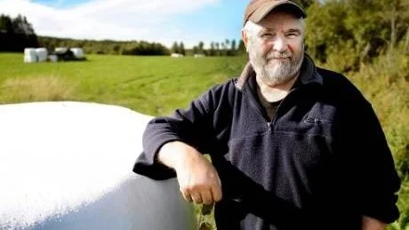 VEMS FÅR? Stig Sjöberg, boende i Södra Orrbyn, är fundersam över en flock till synes förvildade får som drar omkring på ängarna i Södra Orrbyn. "Ingen verkar äga djuren och hur går det längre fram när vintern kommer? Sen så har vi ju björn i området", säger Stig som såg flocken  på cirka 20 skygga djur senast i måndags.