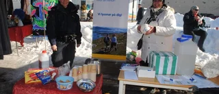 Polisen uppskattat inslag på marknaden