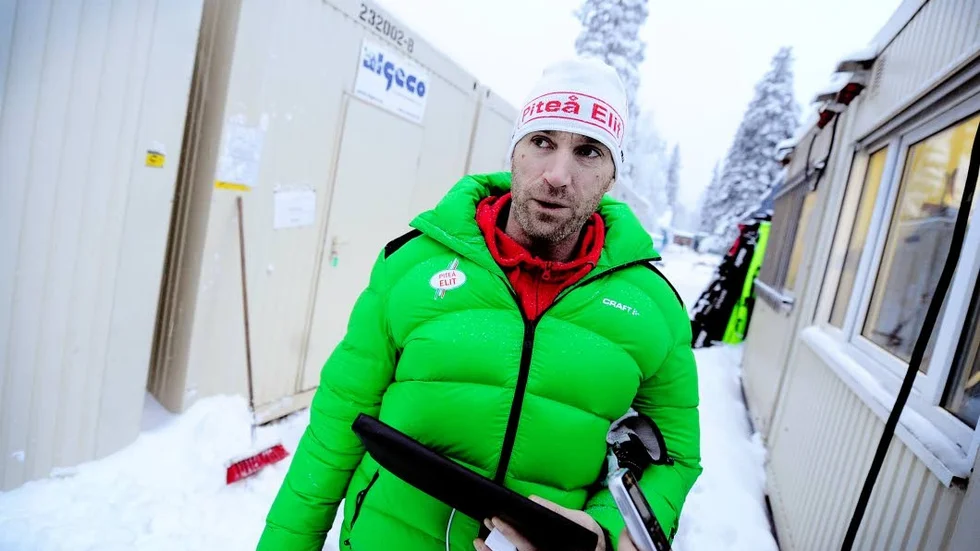 Inte orolig. Magnus Ingesson, Piteå Elit, är inte orolig trots blötsnön.
