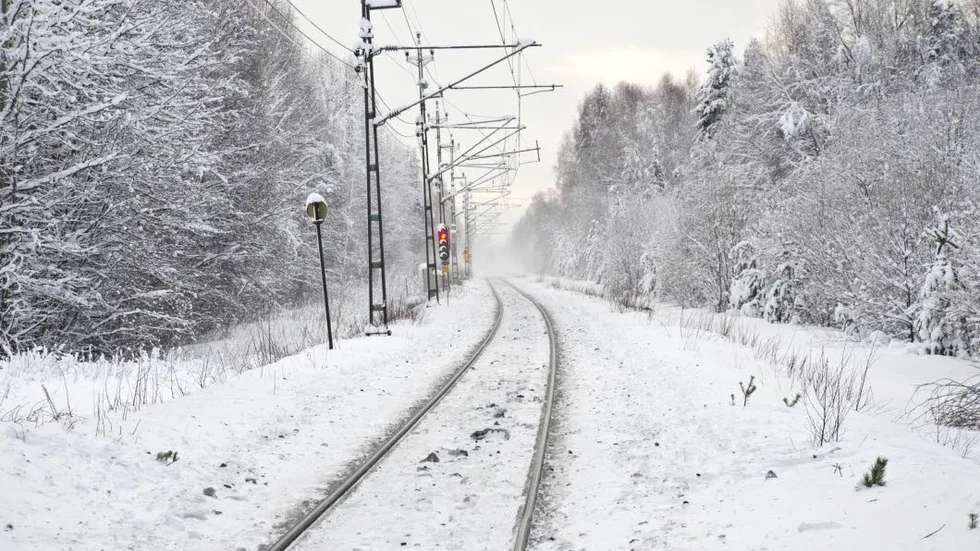 Olyckan. Det var i detta område längs Malmbanan norr om Svartbjörnsbyn som olyckan inträffade.