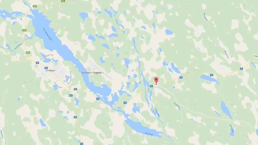 Efter väg 94. Olyckan inträffade efter väg 94, vid korsningen till Fjällbonäs.