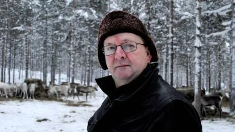 HOT. Om inte lodjursstammen minskar hotas hela rennäringen, säger Rune Sundell, ordförande i Kalix sameby.  Foto: Britt-Louise Spets