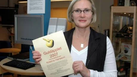 MEST I LANDET. Verksamhetsutvecklare Kristina Hansson på Piteås barn- och utbildningskontor står bakom ansökan som genererade 4 miljoner kronor till Piteå för matematikutveckling. Hon har tidigare belönats med Guldäpplet på Skolforum.
Foto: Jonas Hansson
