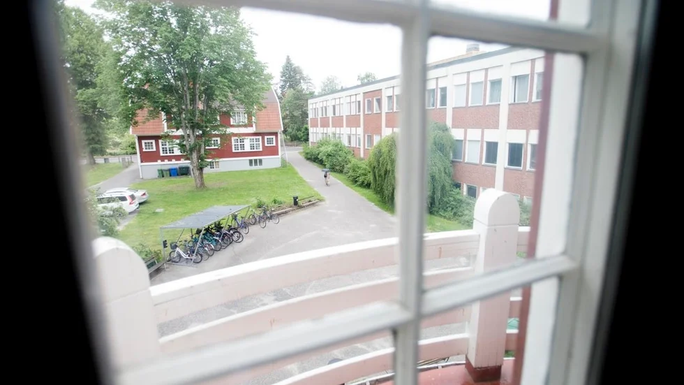 Utsikt från balkongen.