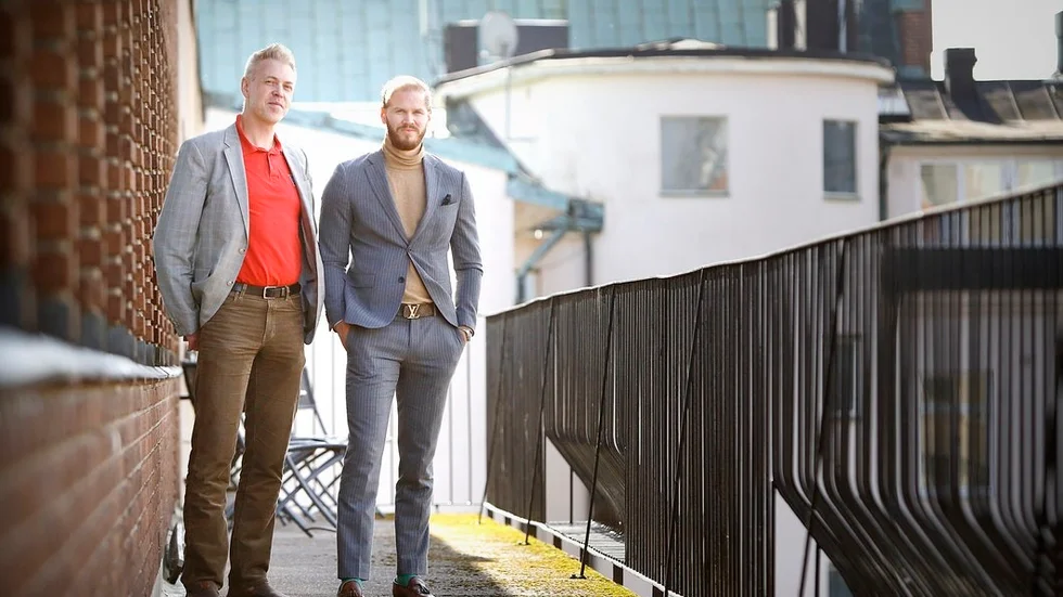 Fredrik Fredrik Eklu Sjödén och Ralph Rulander på KPMG i Eskilstuna.