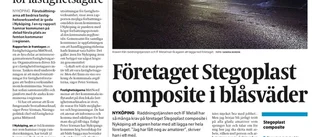 Kommentar  från StegoPlasts vd