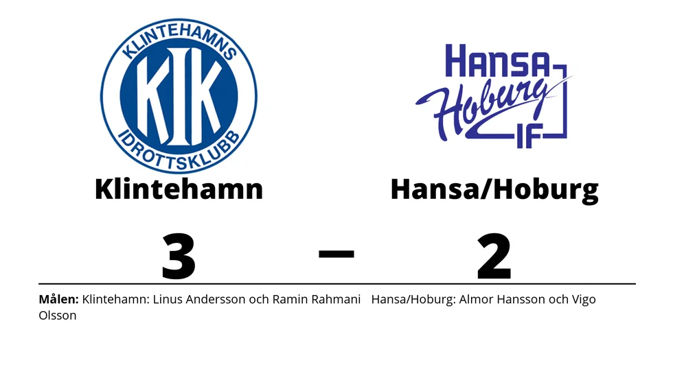 Klintehamns IK vann mot IF Hansa-Hoburg