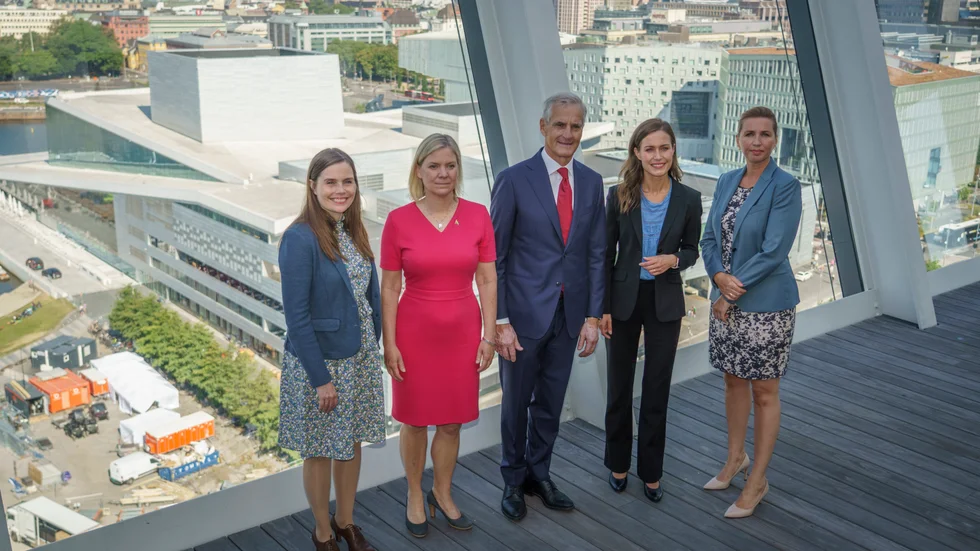 Norges statsminister Jonas Gahr Störe är värd för de nordiska statsministrarnas möte i Oslo. De möter också den tyske förbundskanslern Olaf Scholz.