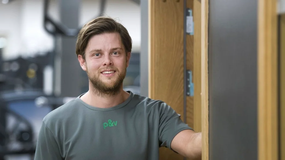 Mathias Löf från Gripens sportgrupp.