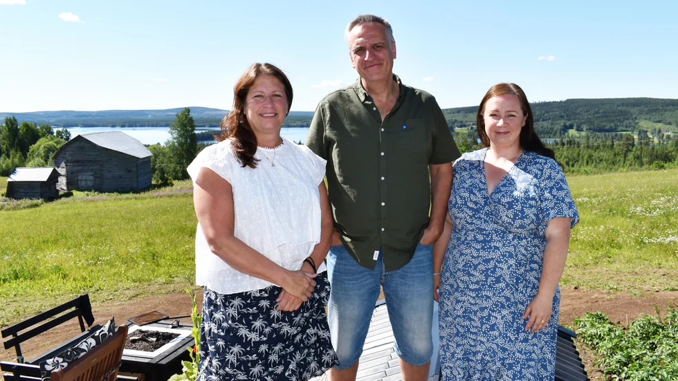 ”Vår vision är att förändra saker”, säger Håkan Jansson, här flankerad av Inger Johansson och Charlotta Jansson Enquist.