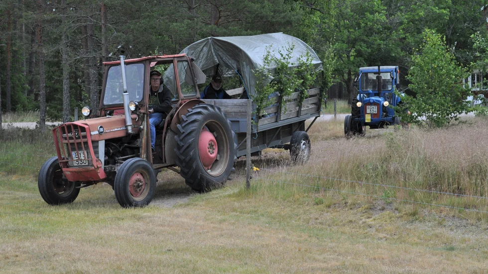 Traktorrally med Mats Thorebring i täten.