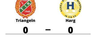 Triangeln bröt tunga sviten mot Harg