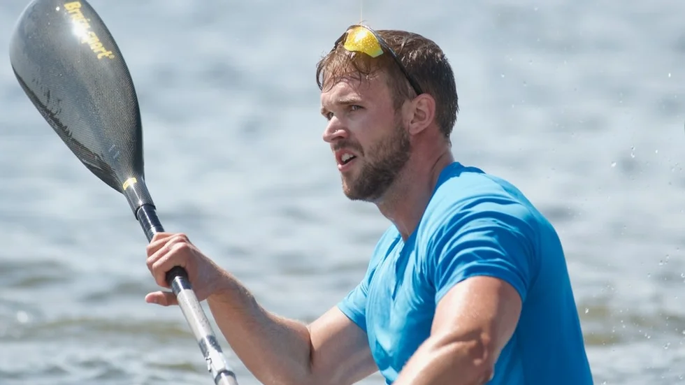 David Johansson från Oxelösund vann SM-guld i K1 200 meter.