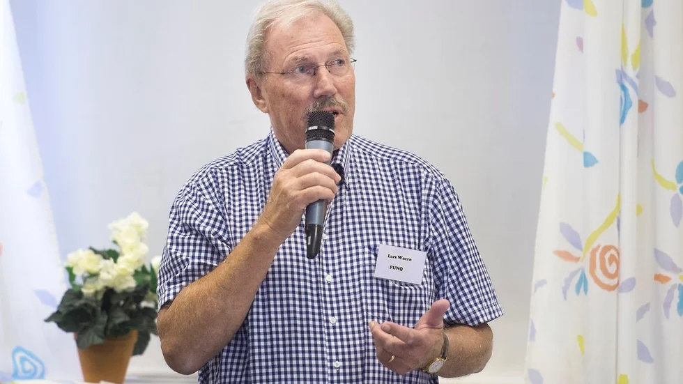 Lars Waern, ordförande i FUNQ (Föreningen Utveckling Nävekvarn).