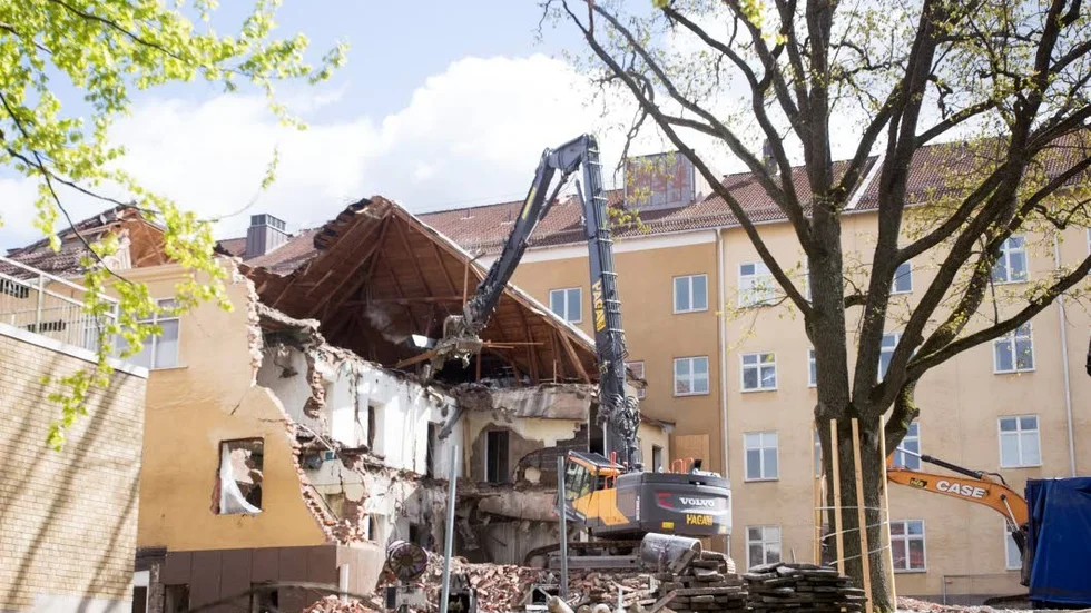 Nästa vecka utförs sprängningsarbeten vid Kullbergska sjukhuset som en del i bygget av den nya vårdbyggnaden.