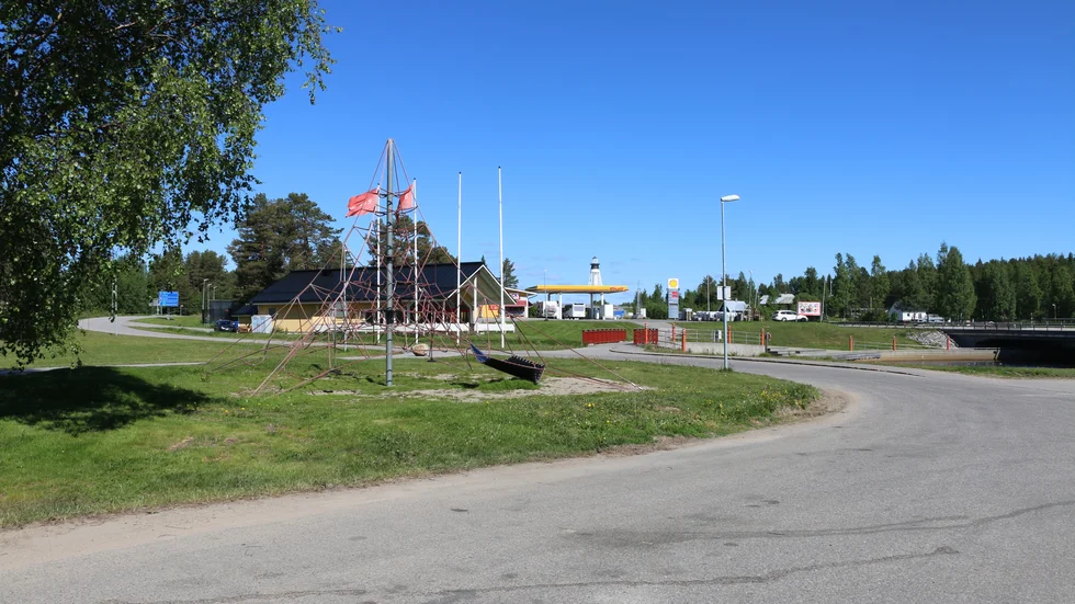 Klätterställningen på Jävre södras rastplats.