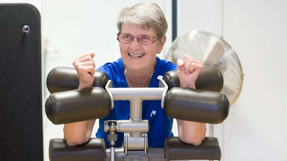 Solveig Wahlström har tränat hela sitt liv. Sprungit och simmat, men det är först på äldre dagar som hon hittat till gymmet.