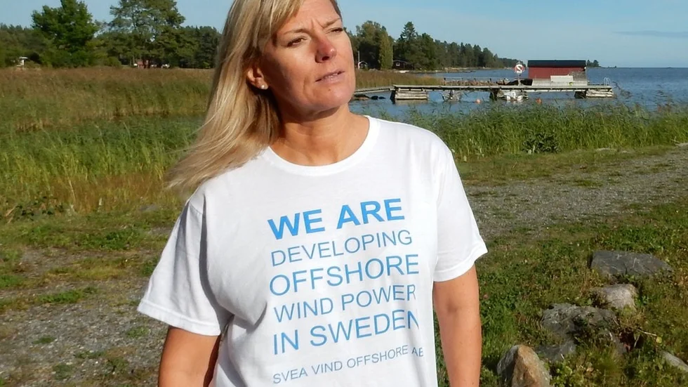 Maria Brolin, ansvarig för projektutveckling på Svea vind offshore.