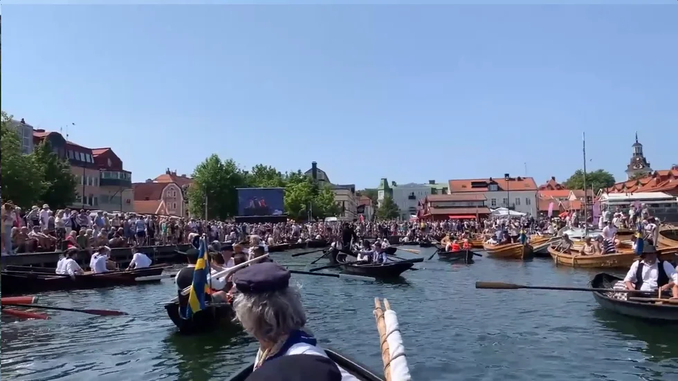 Sista biten in mot Fiskarehamnen.