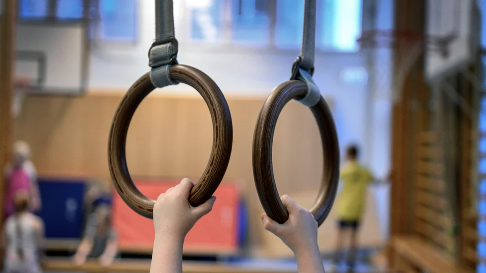 Idrottsläraren låste in två tolvåriga elever i ett redskapsförråd. Enligt läraren vill de bli inlåsta för att kunna leka i förrådet, men läraren åtalas nu för olaga frihetsberövande.Arkivbild.