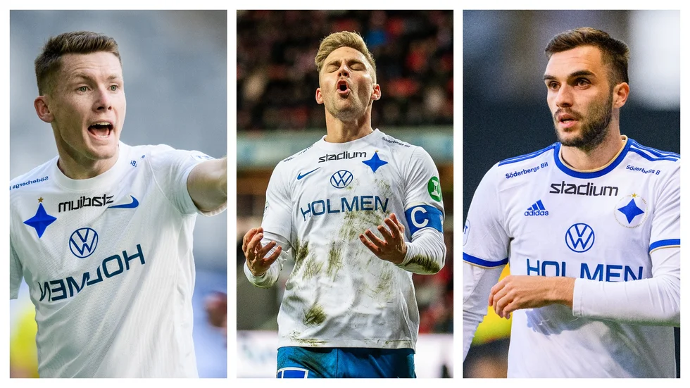 Viktor Agardius, Christoffer Nyman och Egzon Binaku.