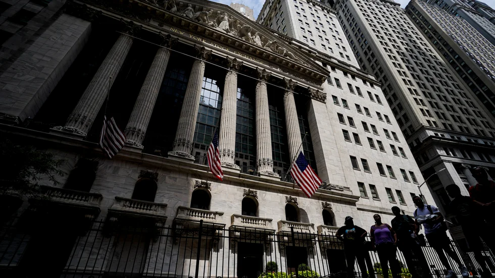 Aktiemarknaden i New York inledde handelsveckan på rött. Arkivbild.