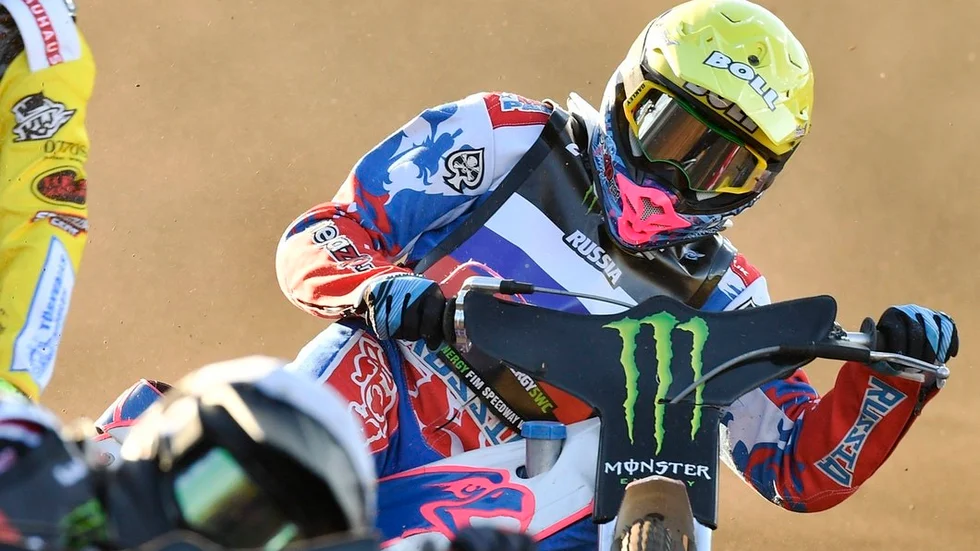 Grigorij Laguta körde här lag-VM-semifinalen i Västervik men blev avstängd just före race off några dagar senare. Hans plats i smedtruppen fortsätter att vara otillsatt.