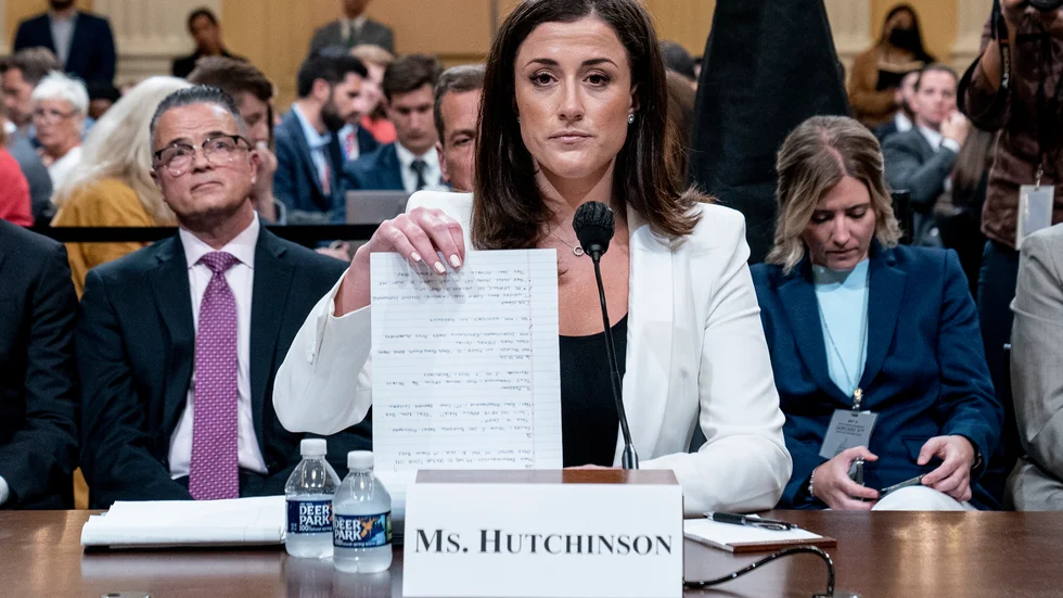 Tidigare Vita husetmedarbetaren Cassidy Hutchinson.