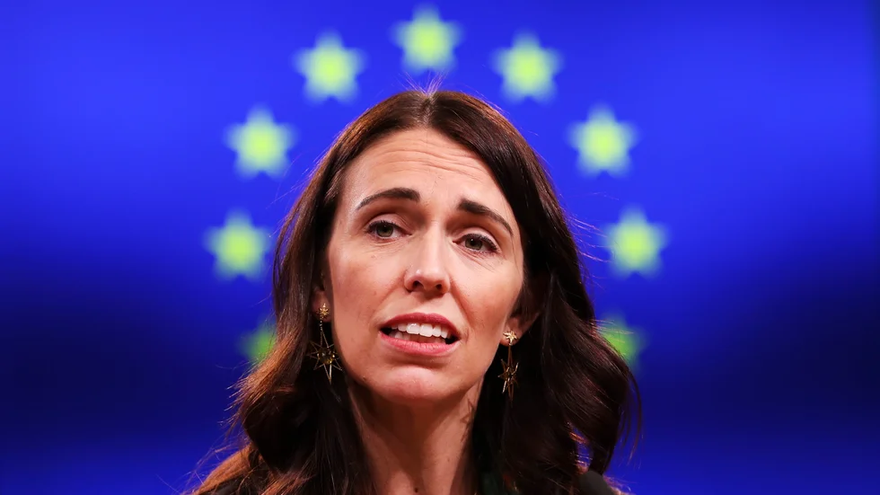 Nya Zeelands premiärminister Jacinda Ardern. Landet har nu slutit ett frihandelsavtal med EU. Arkivbild