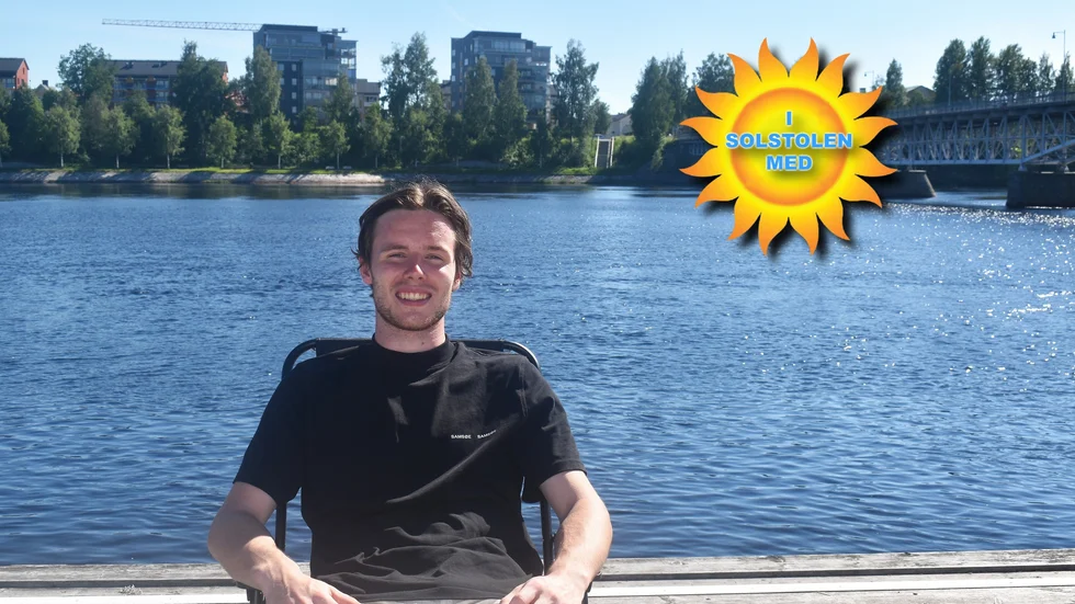 "Det ska bli sjukt coolt att få prova på att leva och bo i ett annat land", säger Anton Åkerlund när han träffar Norran i hetta intill Skellefteälven. 