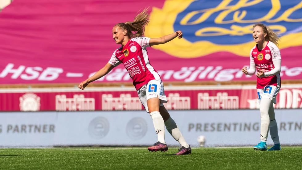 Uppsala fotbolls Hanna Persson gjorde matchens enda mål. 