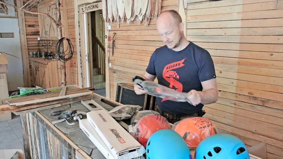 Tobias Erngrund, vd Skellefteå Adventurepark, säger att bolaget ser allvarligt på händelsen. Arkivbild.