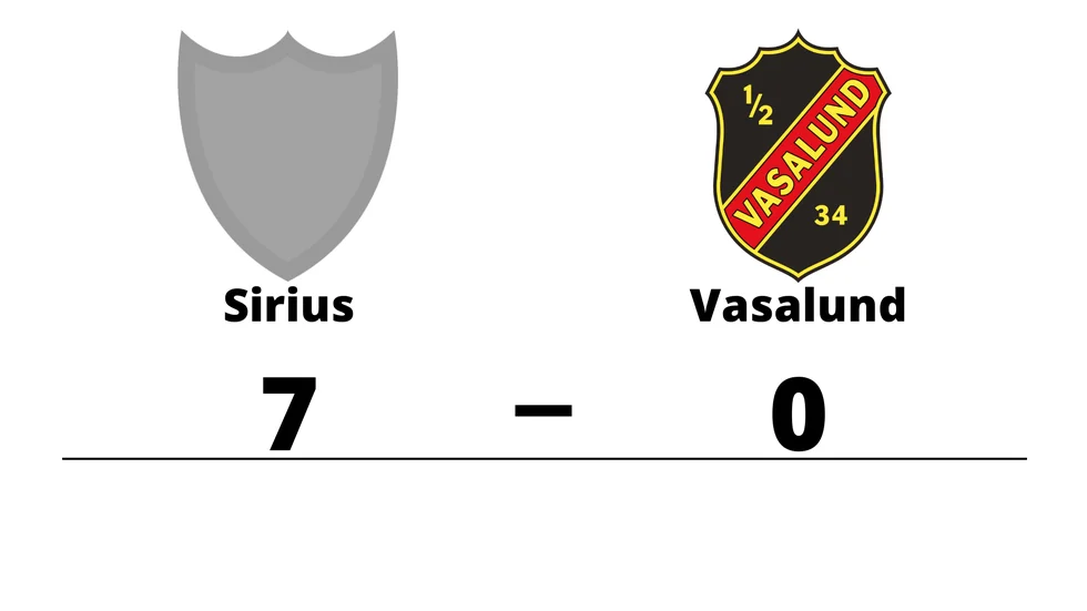 IK Sirius FK vann mot Vasalunds IF