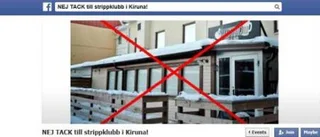 Facebookhot i strippdebatt
