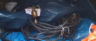 Stoppade med hundratals kilo koppar