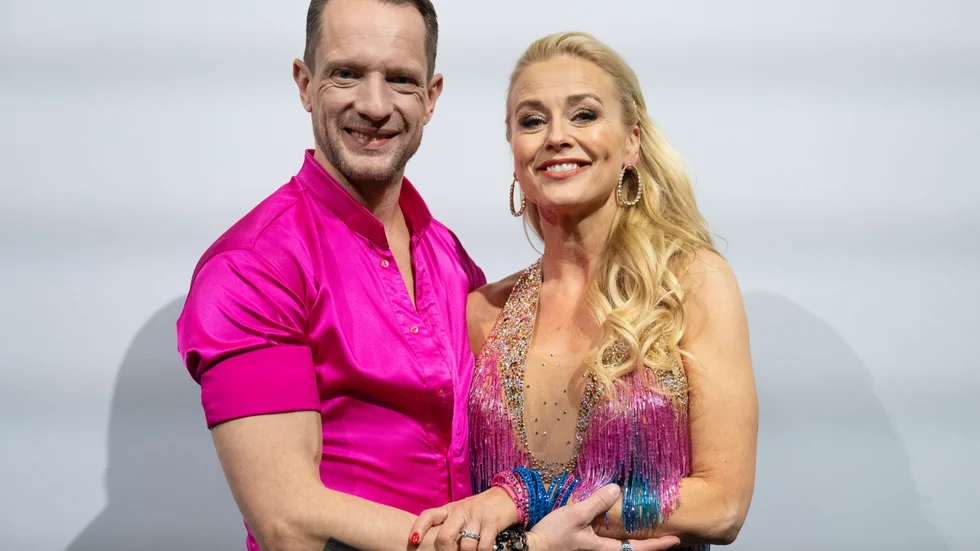 Johanna Lind Bagge och dansare Tobias Wallin fick inte dansa med varandra i lördagens "Let's dance". I stället var det dags för partnerbyte i tävlingen. Arkivbild.