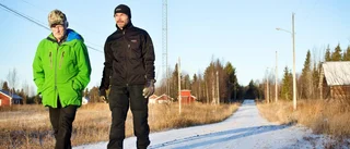 Många fastkörningar då plogen lämnat Kääntöjärvi