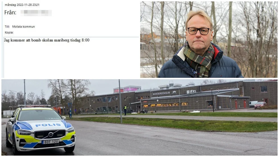 Jimmy Szigeti berättar att kommunen kommer utvärdera bombhotet mot Mariebergsskolan tillsammans med räddningstjänst, polisen och skolan.