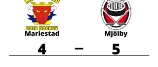 Seger för Mjölby i toppmötet med Mariestad