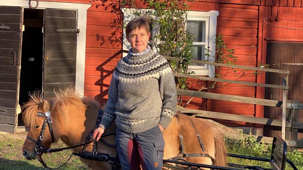 Sofi Gerber driver företaget Inspirationskraft AB och gården Nystugan i Bettna.