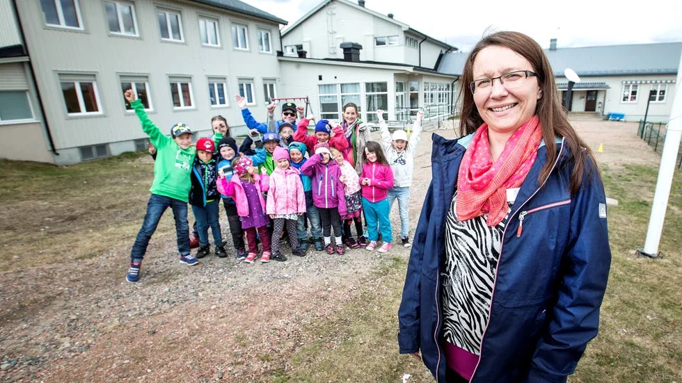 Anna Blind, lärare vid skolan i Övre Soppero.
