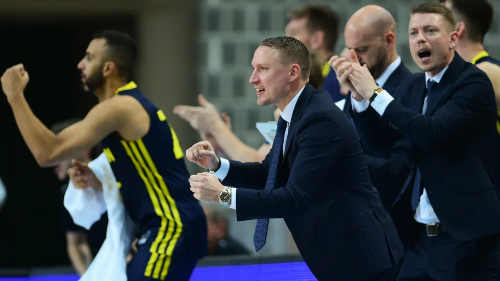 Mikko Riipinen, en av förbundscoacherna för basketlandslaget.