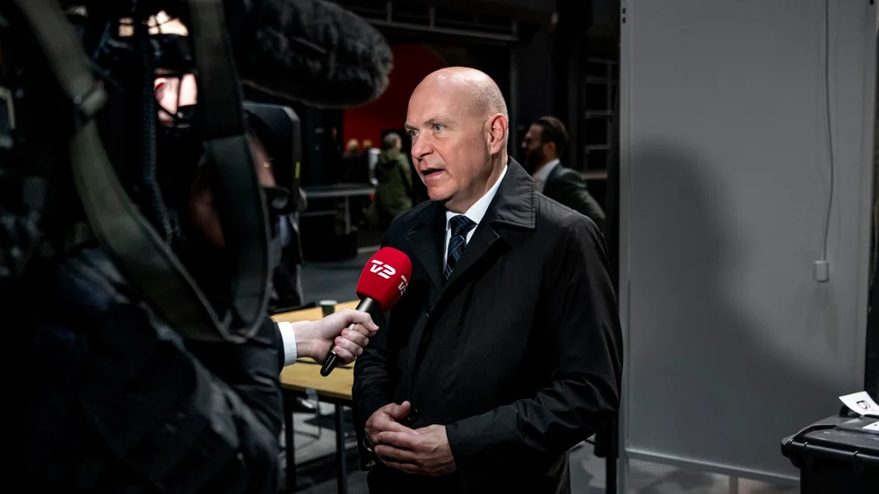 Søren Gade under valnatten den 1 november.