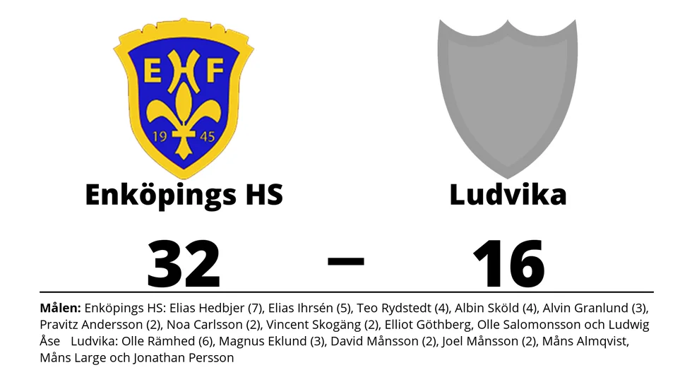 Enköpings HS vann mot Ludvika HF