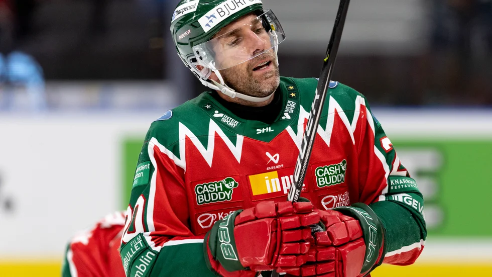 Joel Lundqvist var stor segerorganisatör hemma mot Straubing i CHL. Arkivbild.