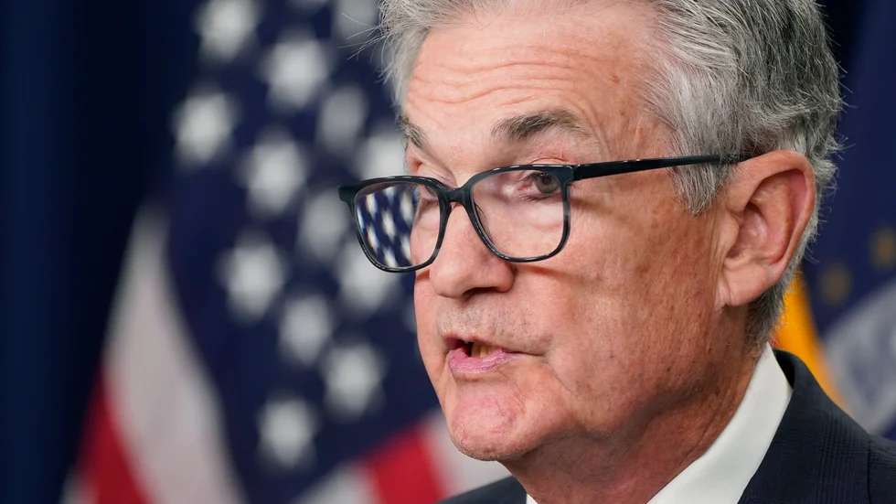 Centralbankschefen Jerome Powell använder sig av inflationssiffror för att fatta beslut om kommande höjningar av amerikanska styrräntan. Arkivbild.