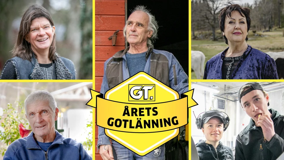 De fem kandidaterna till utmärkelsen Årets gotlänning 2022.