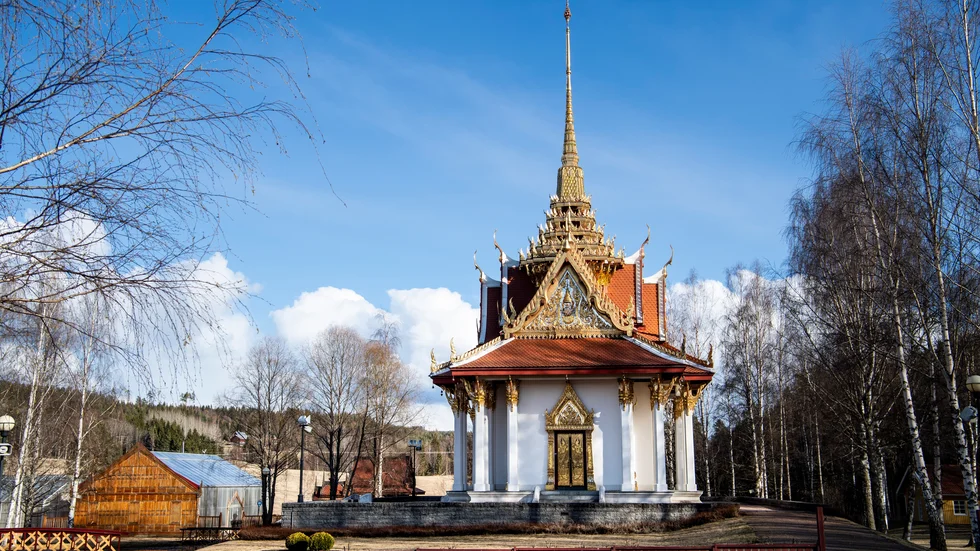 Thailändska paviljongen, en av de mest kända byggnaderna i Ragunda kommun. Arkivbild.
